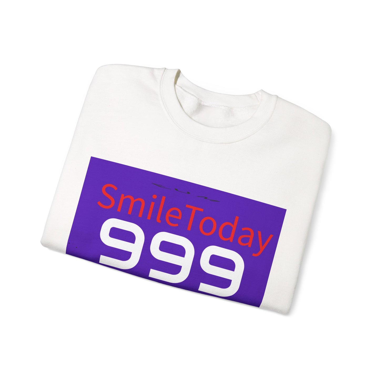 Unisex Heavy Blend Crewneck Sweatshirt - Smile Today Design, Cozy Fall Outfit, Gift for Him/Her, Motivational Apparel, Everyday Wear
