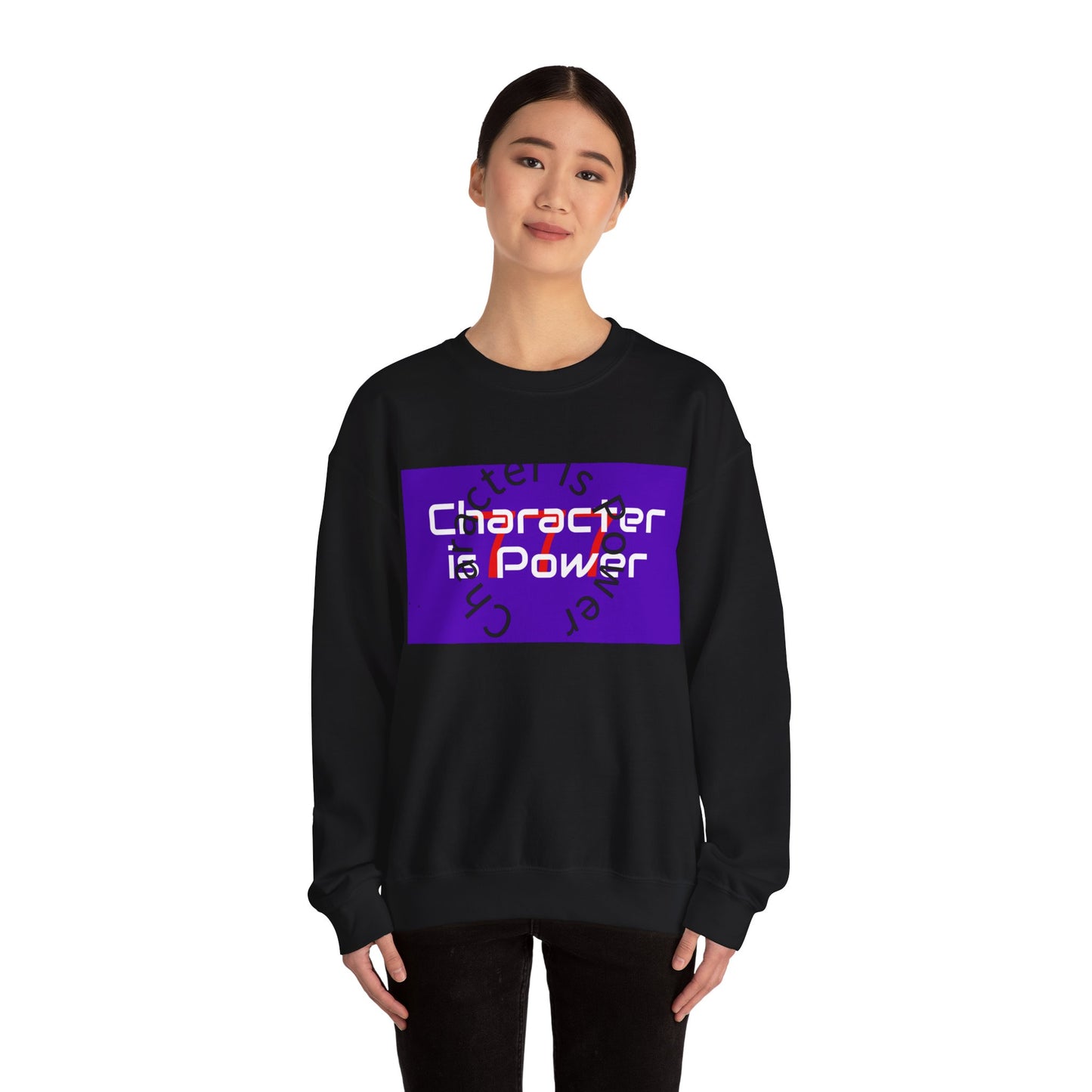 Empowering Character Sweatshirt | Cozy Unisex Pullover | Great for Gifting, Inspirational Wear, Everyday Comfort, Motivational Apparel
