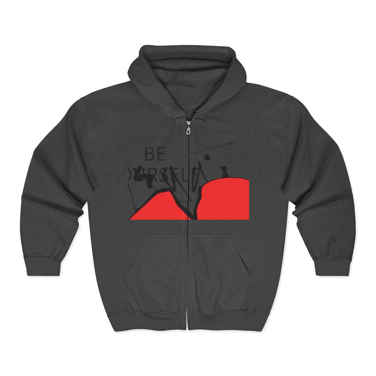 Inspirational Zip-Up Hoodie for Self-Expression | Gift for Friends, Motivational Apparel, Trendy Streetwear, Cozy Layering