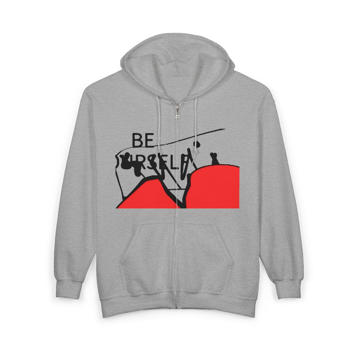 Inspirational Zip-Up Hoodie for Self-Expression | Gift for Friends, Motivational Apparel, Trendy Streetwear, Cozy Layering