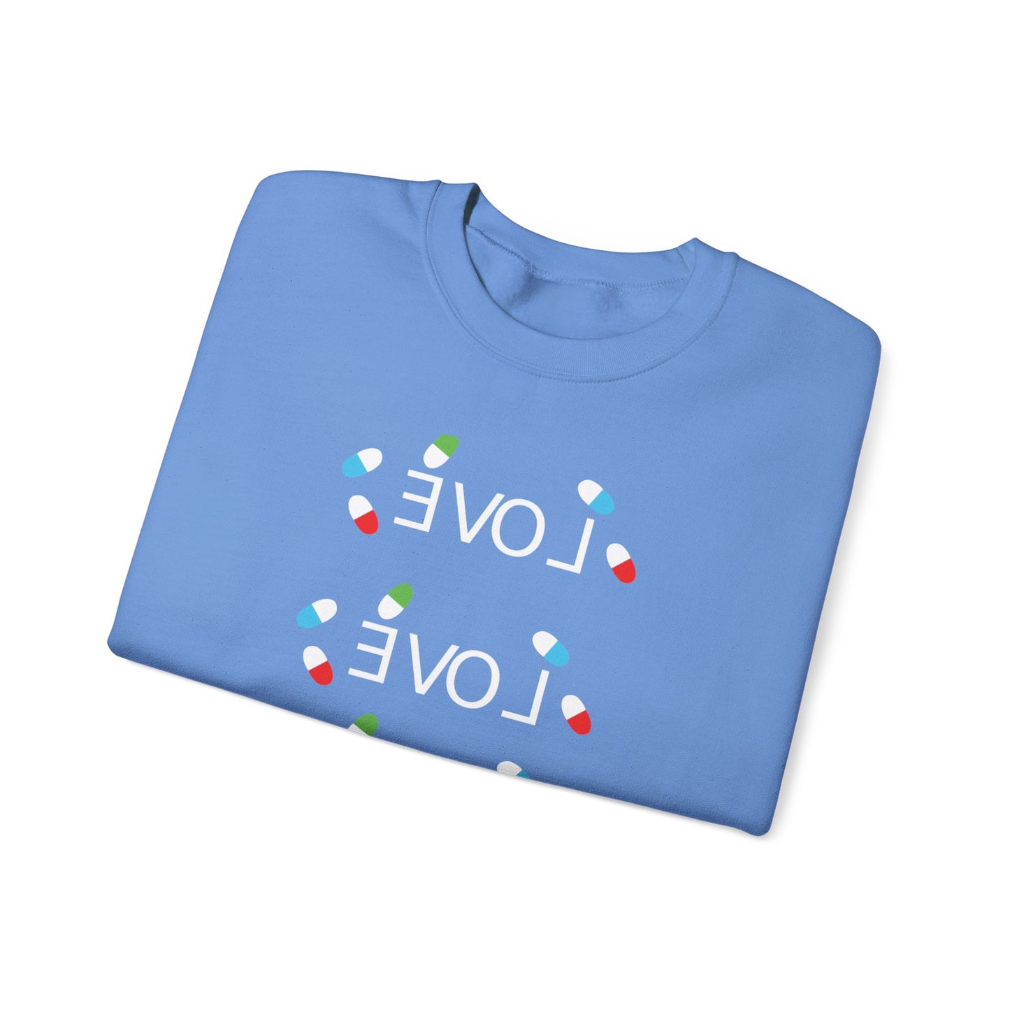 LOVE Colorful Heart Dots Crewneck Sweatshirt