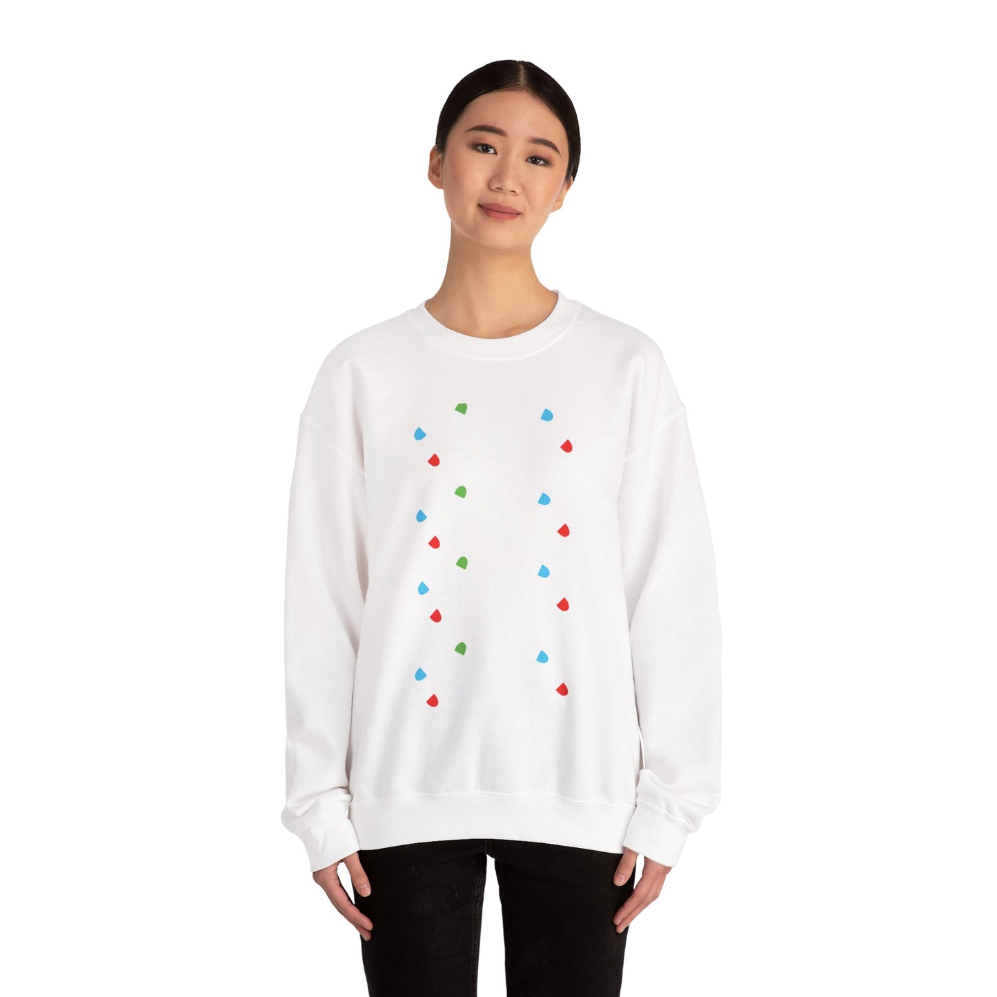LOVE Colorful Heart Dots Crewneck Sweatshirt