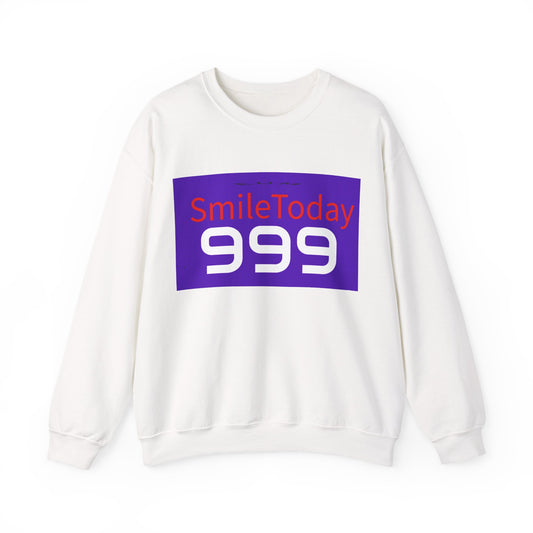 Unisex Heavy Blend Crewneck Sweatshirt - Smile Today Design, Cozy Fall Outfit, Gift for Him/Her, Motivational Apparel, Everyday Wear
