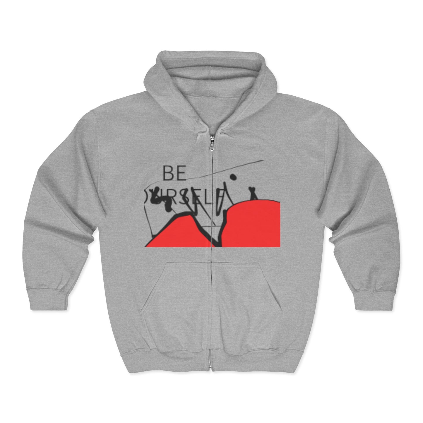 Inspirational Zip-Up Hoodie for Self-Expression | Gift for Friends, Motivational Apparel, Trendy Streetwear, Cozy Layering