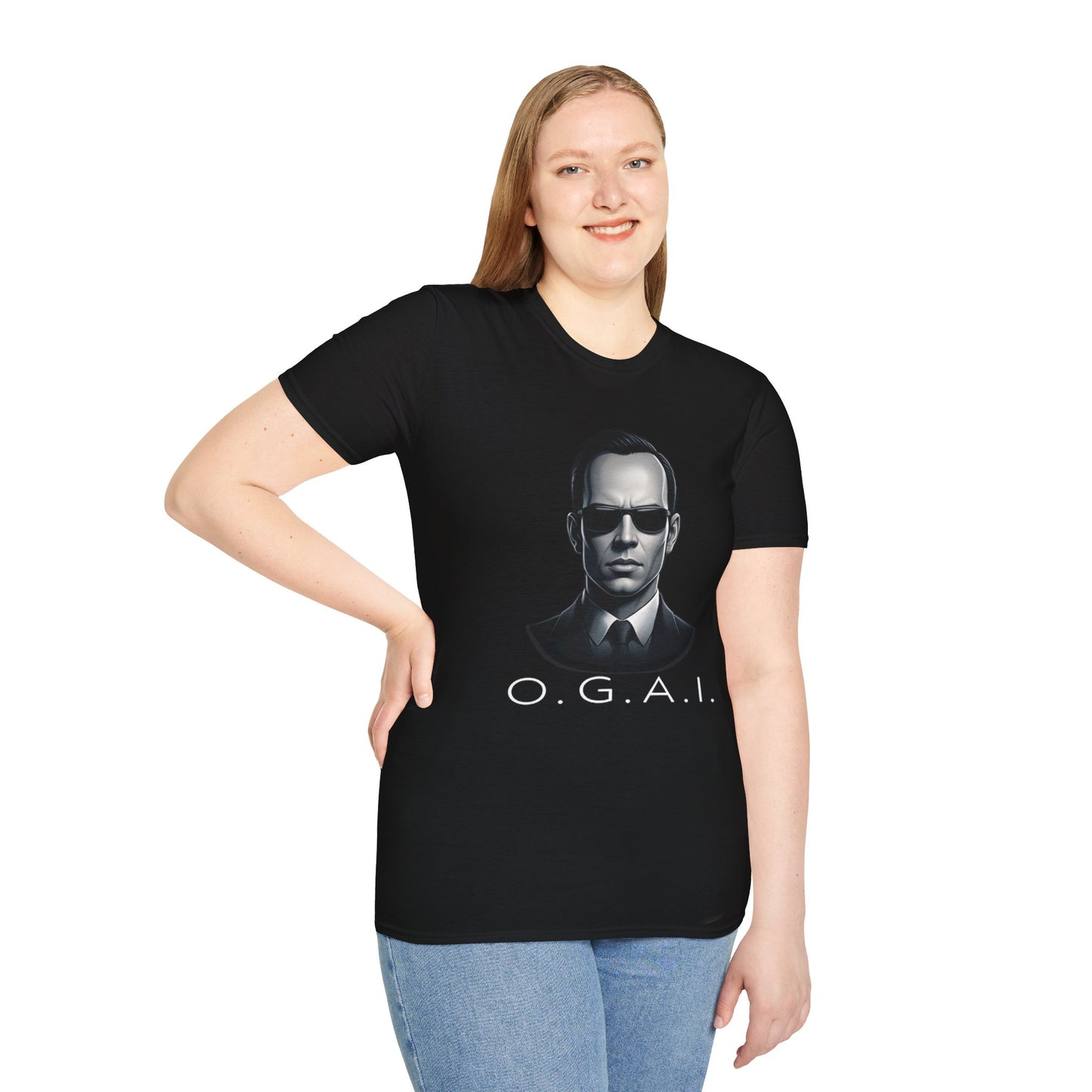 O.G.A.I. — The Suit & Sunglasses “System Agent” Tee (Unisex Softstyle)