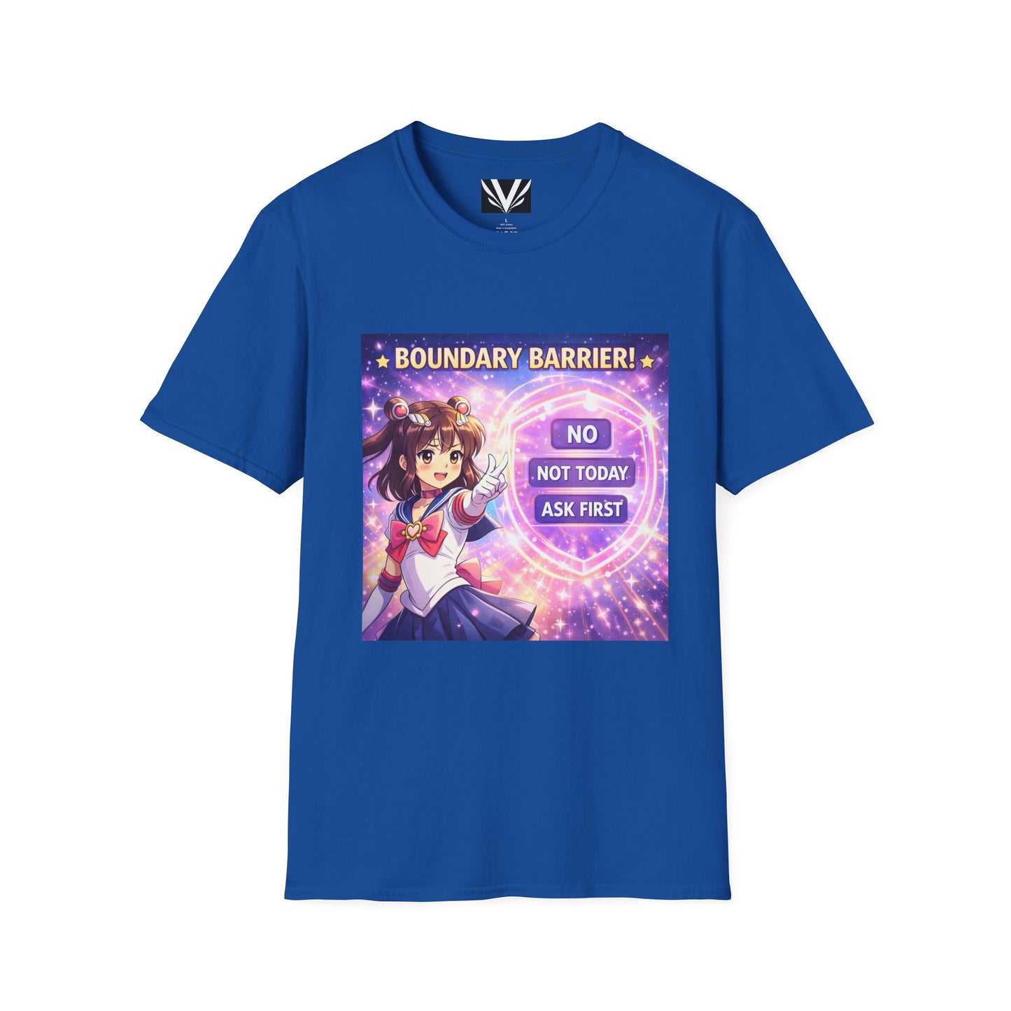 "Boundary Barrier" Tee — Anime Magical Shield Graphic (Unisex Softstyle)
