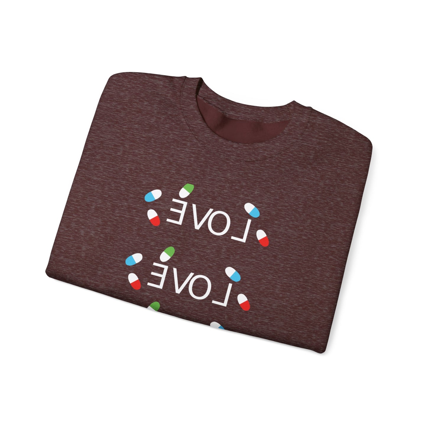 LOVE Colorful Heart Dots Crewneck Sweatshirt