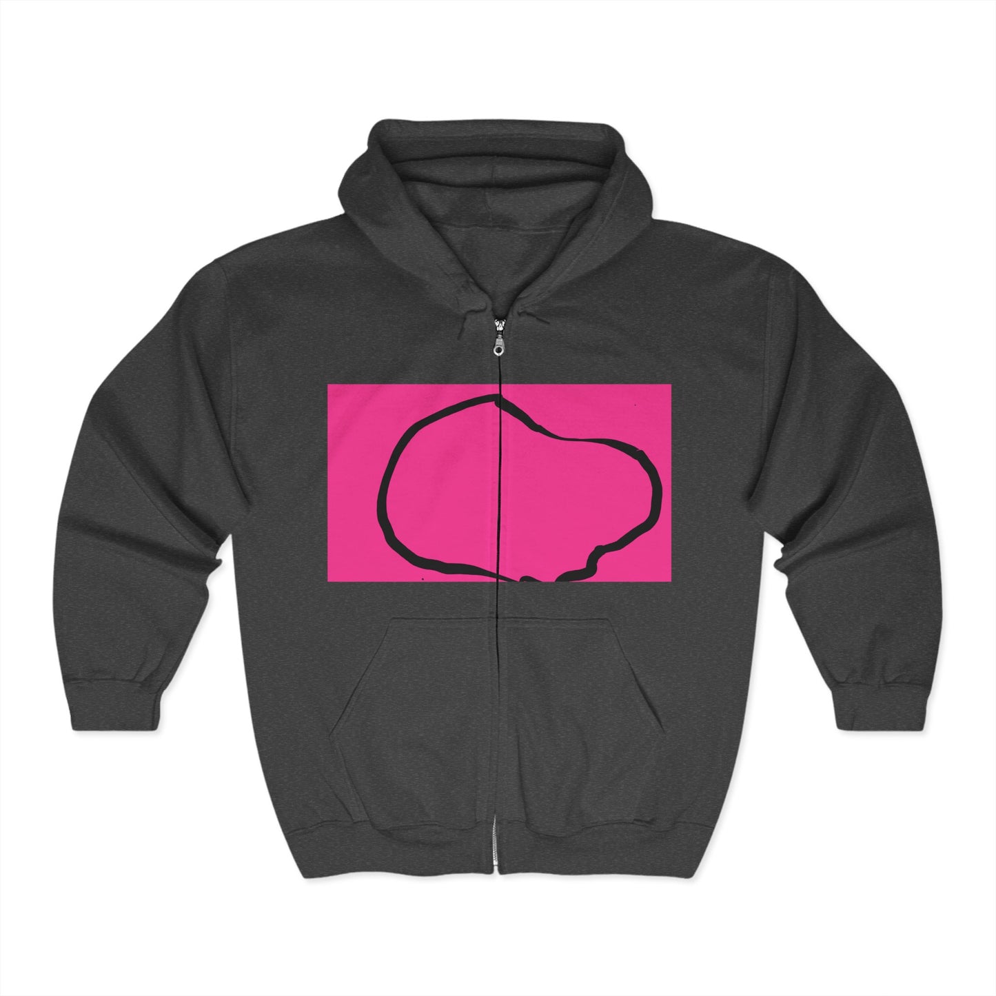 Pink cloud zip up hoodie