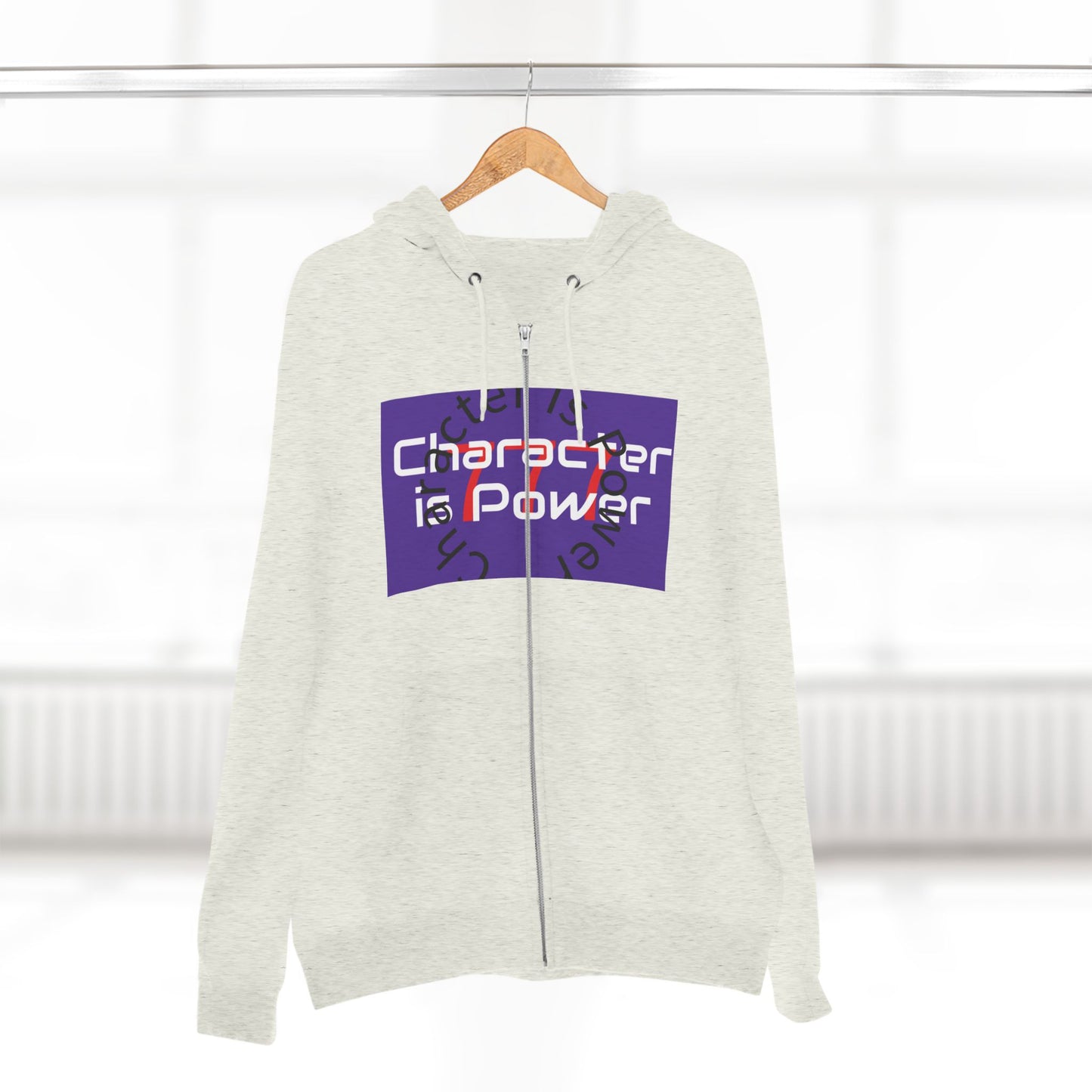 Character is power Zip Hoodie